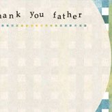 チェック柄の父の日のメッセージカード