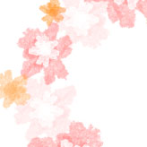 淡いピンクの花のイラスト