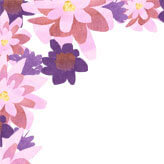 紫の花が美しいカード