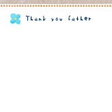 Thank you fatherの父の日カード