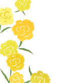黄色いバラのシンプルな父の日カード