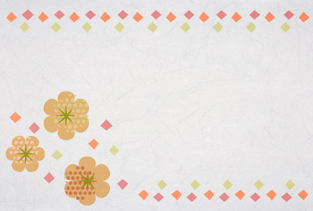 和紙を使った敬老の日のイラストカード