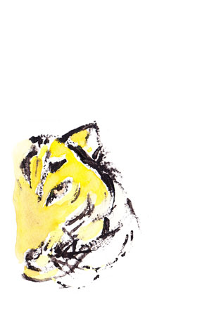リアル調に描いた虎のイラスト