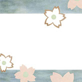 和紙と桜の花