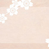 和紙と桜のシルエット