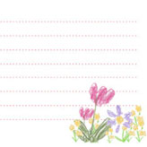 色鉛筆で描いた春の花