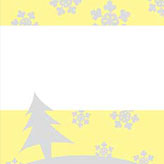 黄色のクリスマスカード