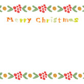 シンプルで可愛いクリスマスカード