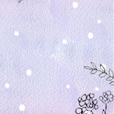 木の実やリーフを描いた和風クリスマスカード